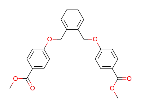 Molecular Structure of 64879-83-0 (Benzoic acid, 4,4'-[1,2-phenylenebis(methyleneoxy)]bis-, dimethyl ester)
