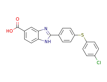 1H-Benzimidazole-5-carboxylic acid, 2-[4-[(4-chlorophenyl)thio]phenyl]-