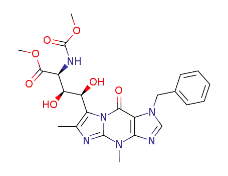 <αS-(αR<sup>*</sup>,βR<sup>*</sup>,γR<sup>*</sup>)>-1-benzyl-4,9-dihydro-β,γ-dihydroxy-α-<(methoxycarbonyl)amino>-4,6-dimethyl-9-oxo-1H-imidazol<1,2-a>purine-7-butanoic acid methyl ester