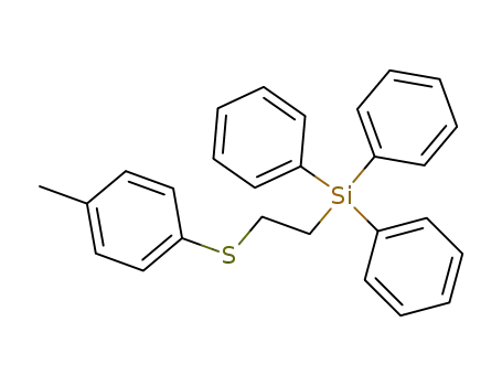 triphenyl-(2-<i>p</i>-tolylsulfanyl-ethyl)-silane