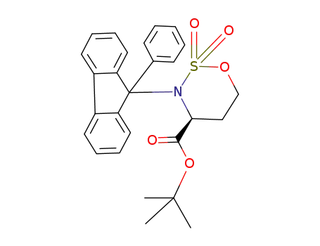 (4S)-tert-butyl 2,2-dioxo-3-(9-(9-phenylfluorenyl))-1,2,3-oxathiazainane-4-carboxylate