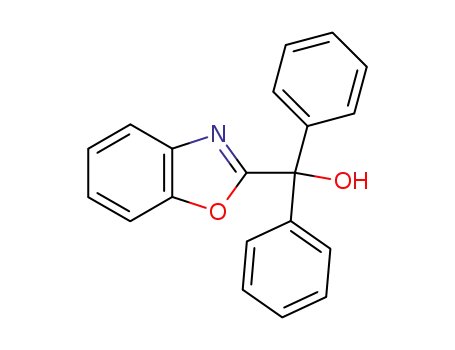 Molecular Structure of 76929-77-6 (1,3-benzoxazol-2-yl(diphenyl)methanol)