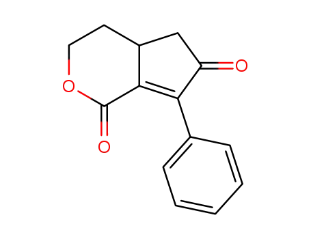 Molecular Structure of 143121-34-0 (Cyclopenta[c]pyran-1,6-dione, 3,4,4a,5-tetrahydro-7-phenyl-)