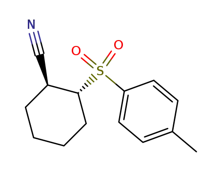 Molecular Structure of 125833-68-3 (trans-1-cyano-2-p-toluenesulfonyl-cyclohexane)