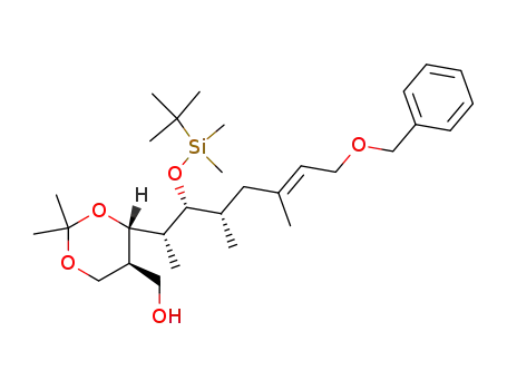 {(4S,5S)-4-[(E)-(1R,2R,3S)-7-Benzyloxy-2-(tert-butyl-dimethyl-silanyloxy)-1,3,5-trimethyl-hept-5-enyl]-2,2-dimethyl-[1,3]dioxan-5-yl}-methanol