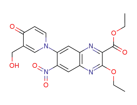 ethyl 3-ethoxy-7-[3-(hydroxymethyl)-4-pyridon-1-yl]-6-nitroquinoxaline-2-carboxylate