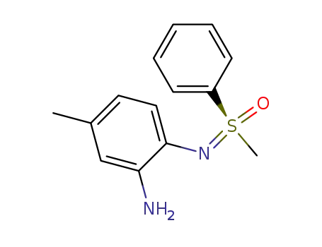 Molecular Structure of 852317-17-0 ((S)-N-[2-amino-4-methylphenyl]-S-methyl-S-phenylsulfoximine)