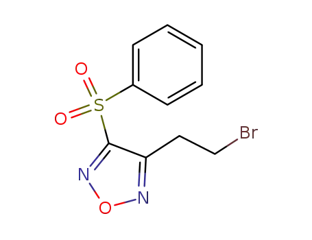 Molecular Structure of 906096-91-1 (3-(2-bromoethyl)-4-(phenylsulfonyl)-1,2,5-oxadiazole)
