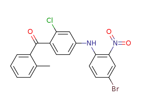 {4-[(4-bromo-2-nitrophenyl)amino]-2-chlorophenyl}(2-methylphenyl)methanone