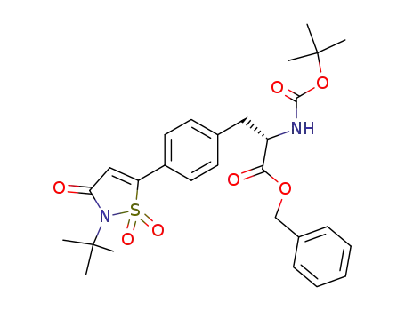 benzyl N-(tert-butoxycarbonyl)-4-(2-tert-butyl-1,1-dioxido-3-oxo-2,3-dihydroisothiazol-5-yl)-L-phenylalaninate
