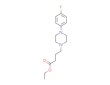 Molecular Structure of 130933-88-9 (ethyl 4-<4-(4-fluorophenyl)-1-piperazinyl>butyrate)