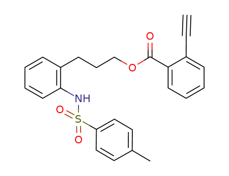 3-(2-(4-methylphenylsulfonamido)phenyl)propyl 2-ethynylbenzoate