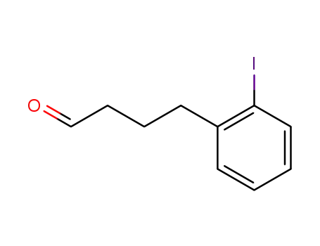 Molecular Structure of 171734-11-5 (Benzenebutanal, 2-iodo-)