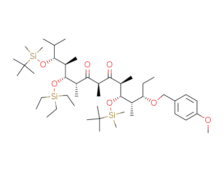 (3R,4R,5R,6R,8R,10S,11S,12S,13S)-3,11-bis[tert-butyldimethylsilyloxy]-5-triethylsilyloxy-2,4,6,8,10,12-hexamethyl-13-[4-methoxy-benzyloxy]pentadeca-7,9-dione