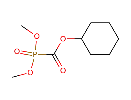 Molecular Structure of 72304-82-6 (cyclohexyl dimethoxyphosphanecarboxylate oxide)