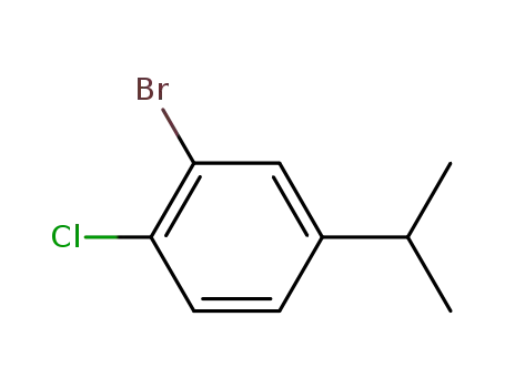 Molecular Structure of 90350-25-7 (2-BroMo-1-chloro-4-isopropylbenzene)