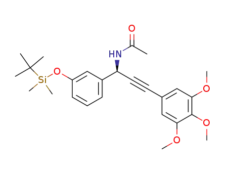 (R)-N-(1-(3-(tert-butyldimethylsilyloxy)phenyl)-3-(3,4,5-trimethoxyphenyl)prop-2-ynyl)acetamide