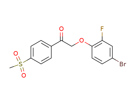 Ethanone, 2-(4-bromo-2-fluorophenoxy)-1-[4-(methylsulfonyl)phenyl]-