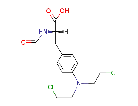 Molecular Structure of 35849-41-3 (N-Formyl-4-[bis(2-chloroethyl)amino]-L-phenylalanine)