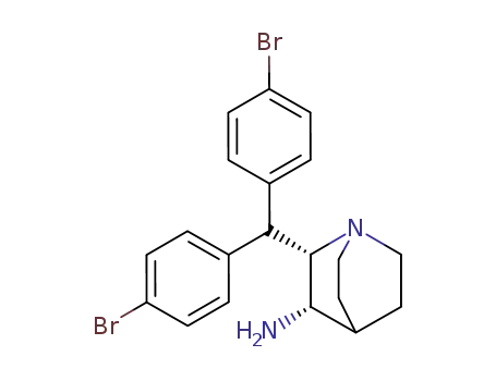 (-)-cis-2-<bis(4-bromophenyl)methyl>-1-azabicyclo<2.2.2>octan-3-amine