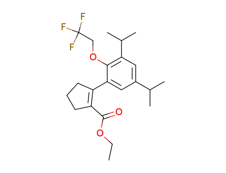 ethyl-2-[3,5-di-iso-propyl-2-(2,2,2-trifluoroethoxy)benzene]cyclopentene-1-carboxylate