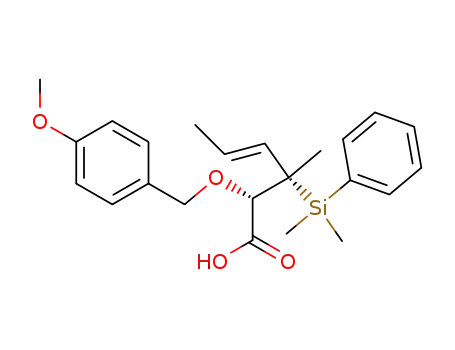 (E)-(2S,3S)-3-(dimethyl-phenyl-silanyl)-2-(4-methoxy-benzyloxy)-3-methyl-hex-4-enoic acid