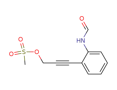 methanesulfonic acid 3-(2-formylamino-phenyl)-prop-2-ynyl ester