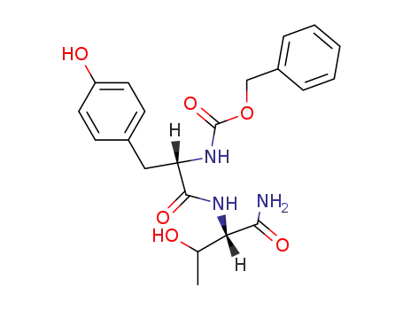 Molecular Structure of 118355-39-8 (N-CBZ-L-Tyr-L-Thr-NH<sub>2</sub>)
