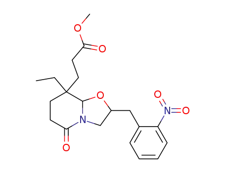 8-ethyl-8-methoxycarbonylethyl-2-(2'-nitrobenzyl)-2,3,6,7,8,8a-hexahydro-5H-oxazolo-<3,2-a>-5-oxopyridine