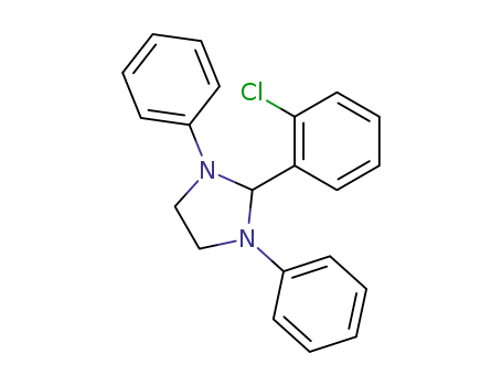 Molecular Structure of 94867-39-7 (2-(2-chlorophenyl)-1,3-diphenylimidazolidine)