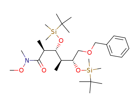 (+)-(2S,3R,4S,5R)-6-benzyloxy-3,5-bis(tert-butyldimethylsiloxy)-2,4-dimethyl-N-methoxy-N-methylhexanamide