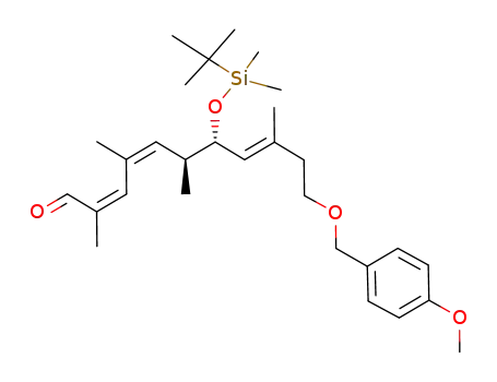 (2Z,4Z,6S,7S,8E)-7-(tert-butyldimethylsilyloxy)-11-(4-methoxybenzyloxy)-2,4,6,9-tetramethylundeca-2,4,8-trienal