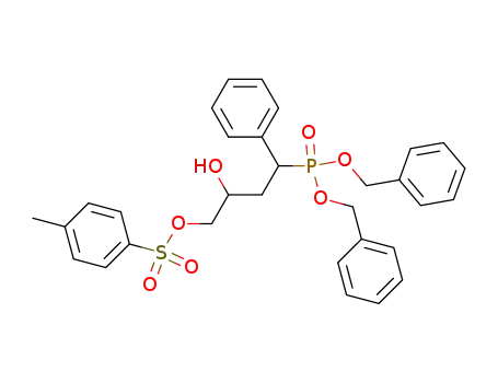 dibenzyl 1-phenyl-3-hydroxy-4-(p-toluenesulfonyloxy)butanephosphonate