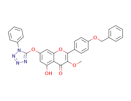 4'-(benzyloxy)-5-hydroxy-3-methoxy-7-<(1-phenyltetrazol-5-yl)oxy>flavone