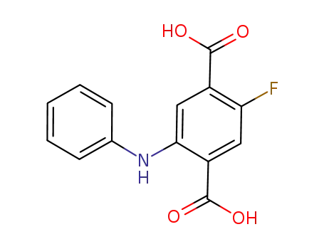 1,4-Benzenedicarboxylic acid, 2-fluoro-5-(phenylamino)-