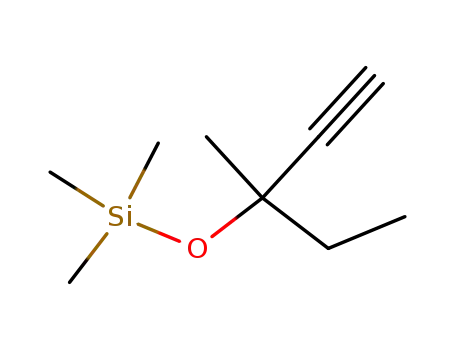 Molecular Structure of 62785-88-0 (Silane, [(1-ethyl-1-methyl-2-propynyl)oxy]trimethyl-)