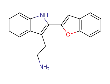 Molecular Structure of 862118-75-0 (2-(2-benzofuran-2-yl-1<i>H</i>-indol-3-yl)-ethylamine)