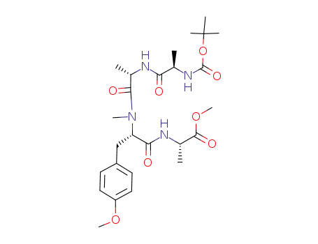 methyl N-boc-D-ala-L-ala-O,N-dimethyl-L-tyr-L-alaninate
