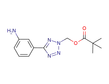 Propanoic acid, 2,2-dimethyl-,
[5-(3-aminophenyl)-2H-tetrazol-2-yl]methyl ester
