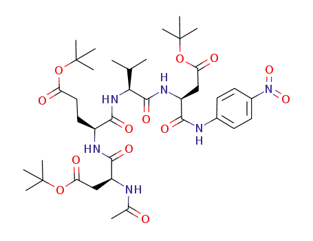 L-a-Asparagine,
N-acetyl-L-a-aspartyl-L-a-glutamyl-L-valyl-N-(4-nitrophenyl)-,
tris(1,1-dimethylethyl) ester