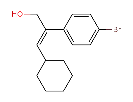 Molecular Structure of 731018-47-6 (Benzeneethanol, 4-broMo-beta-(cyclohexylMethylene)-, (betaE)-)