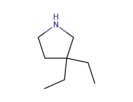 Molecular Structure of 34971-71-6 (3,3-DIETHYLPYRROLIDINE)