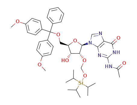 5'-O-(4,4'-dimethoxytrityl)-N<sup>2</sup>-acetyl-2'-O-{[(triisopropylsilyl)oxy]methyl}guanosine