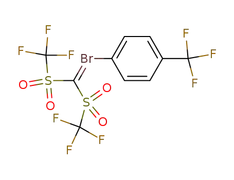 Molecular Structure of 905453-88-5 (4-(trifluoromethyl)phenylbromonium bis[(trifluoromethyl)sulfonyl]methylide)
