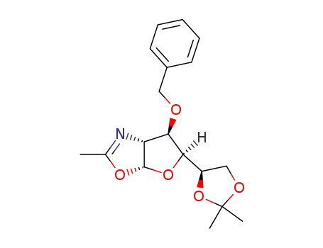 Furo3,2-doxazole, 5-(2,2-dimethyl-1,3-dioxolan-4-yl)-3a,5,6,6a-tetrahydro-2-methyl-6-(phenylmethoxy)-, 3aR-3a.alpha.,5.alpha.(R*),6.alpha.,6a.alpha.-