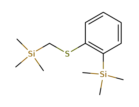 Molecular Structure of 107832-61-1 (trimethyl(2-(((trimethylsilyl)methyl)thio)phenyl)silane)