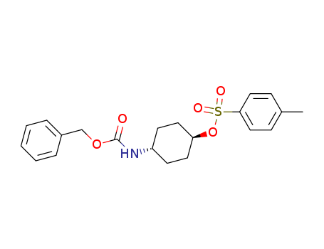 Carbamic acid,[trans-4-[[(4-methylphenyl)sulfonyl]oxy]cyclohexyl]-, phenylmethyl ester (9CI)