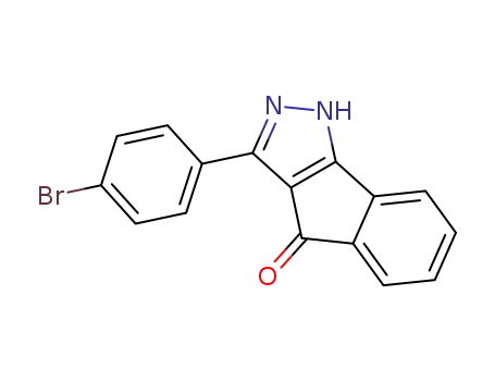 Indeno[1,2-c]pyrazol-4(1H)-one, 3-(4-bromophenyl)-