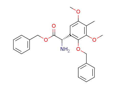 (S)-amino-(2-benzyloxy-3,5-dimethoxy-4-methylphenyl)acetic acid benzyl ester