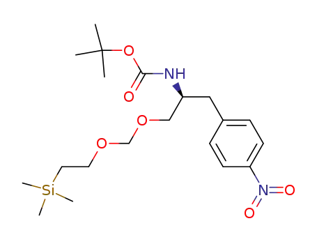 Molecular Structure of 682774-31-8 (5,7-Dioxa-2-aza-10-silaundecanoic acid,
10,10-dimethyl-3-[(4-nitrophenyl)methyl]-, 1,1-dimethylethyl ester, (3S)-)